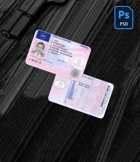 Romania driving license PSD